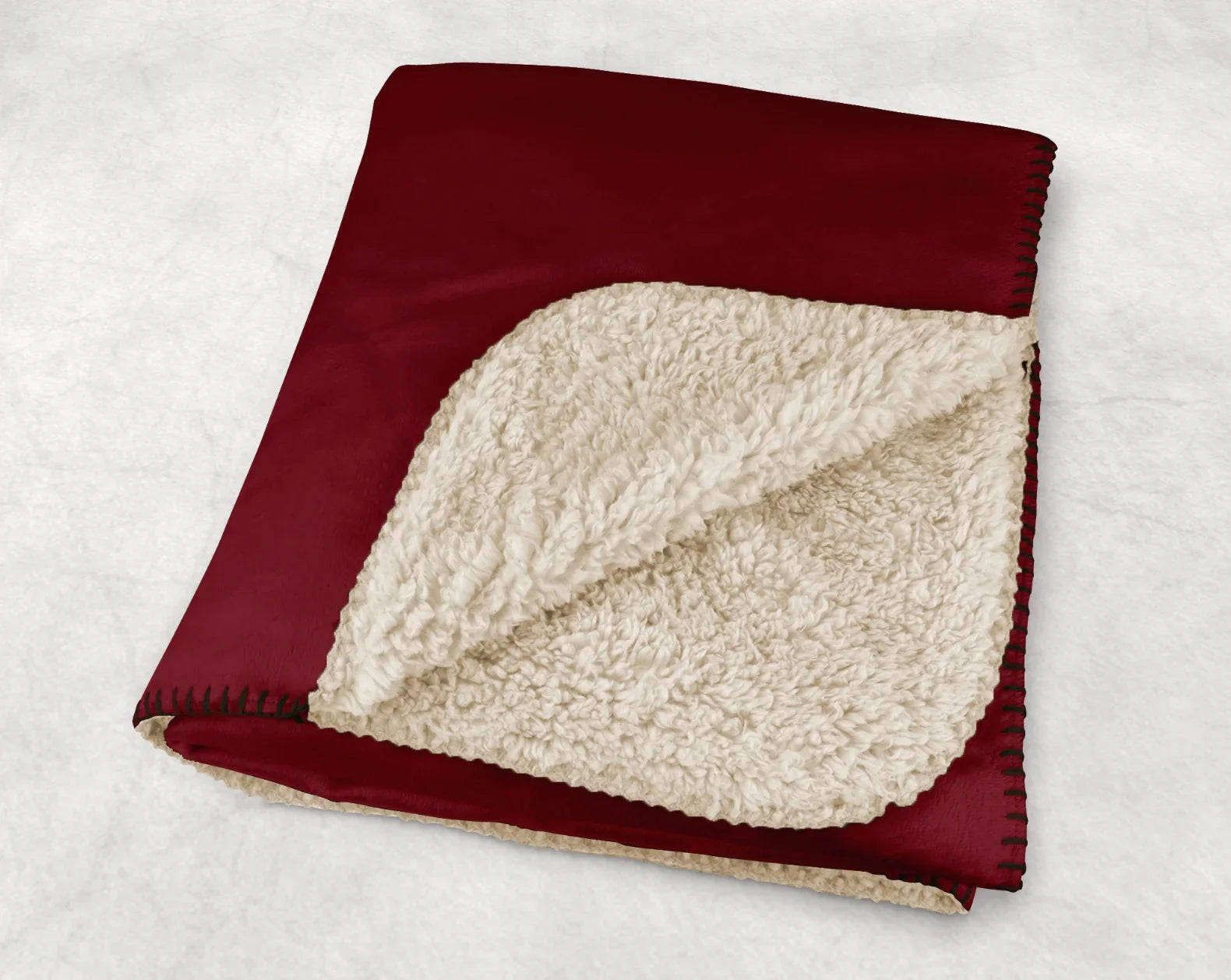 PIKE XL 60x80 Sherpa Throw Blanket - Greek Letters Throw Blankets