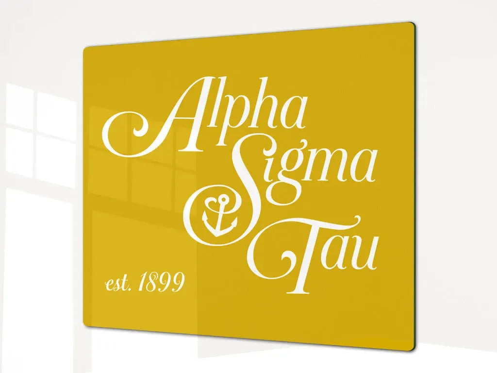 Alpha Sigma Tau Charcuterie Board Party Event Tray Gold Serveware