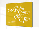 Alpha Sigma Tau Charcuterie Board Party Event Tray Gold Serveware