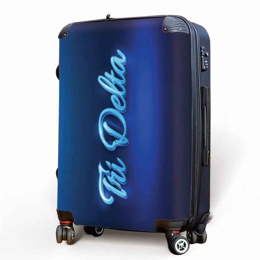 Tri Delta Carry-on Suitcase - Neon Suitcases