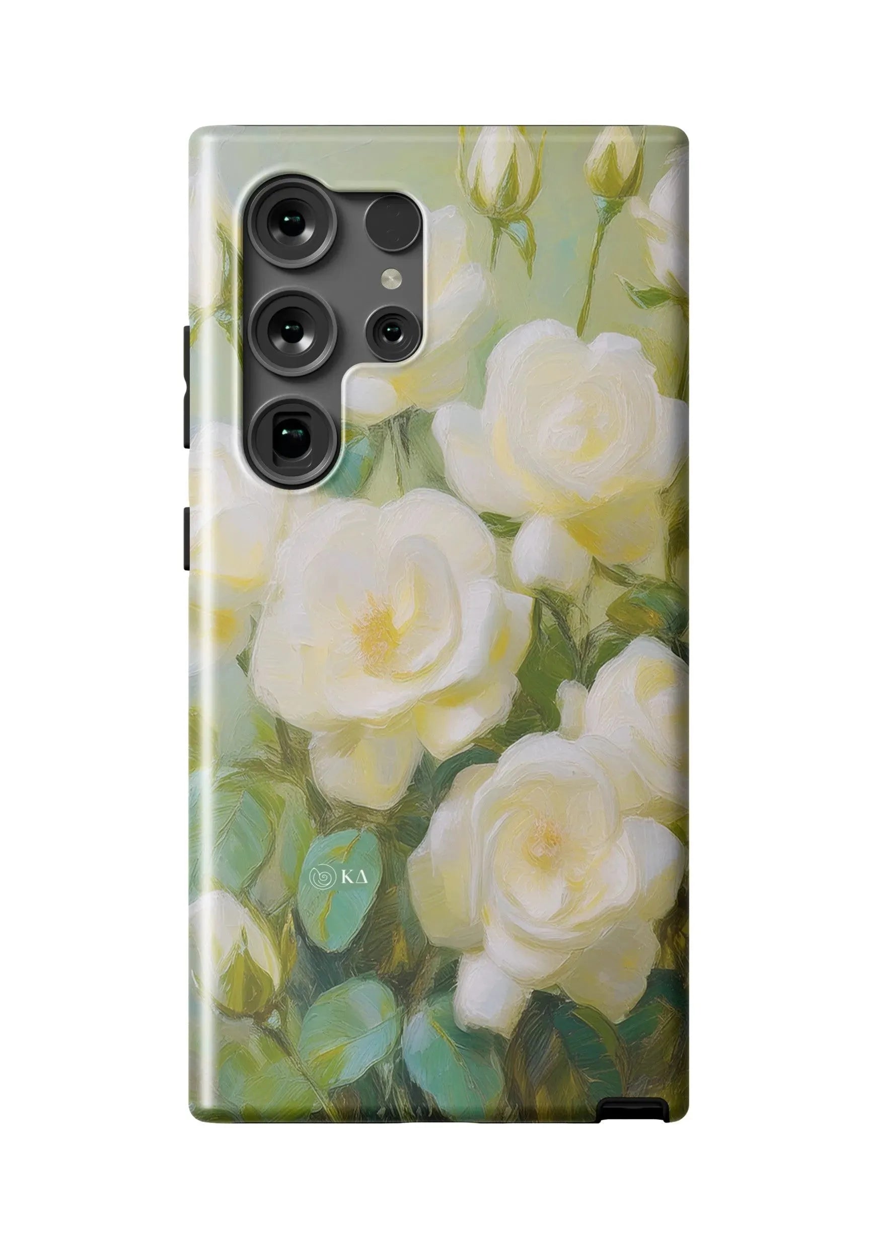 Kappa Delta Samsung Galaxy 24, 23 Mobile Phone Case - Painted Roses Matte Mobile Phone Cases