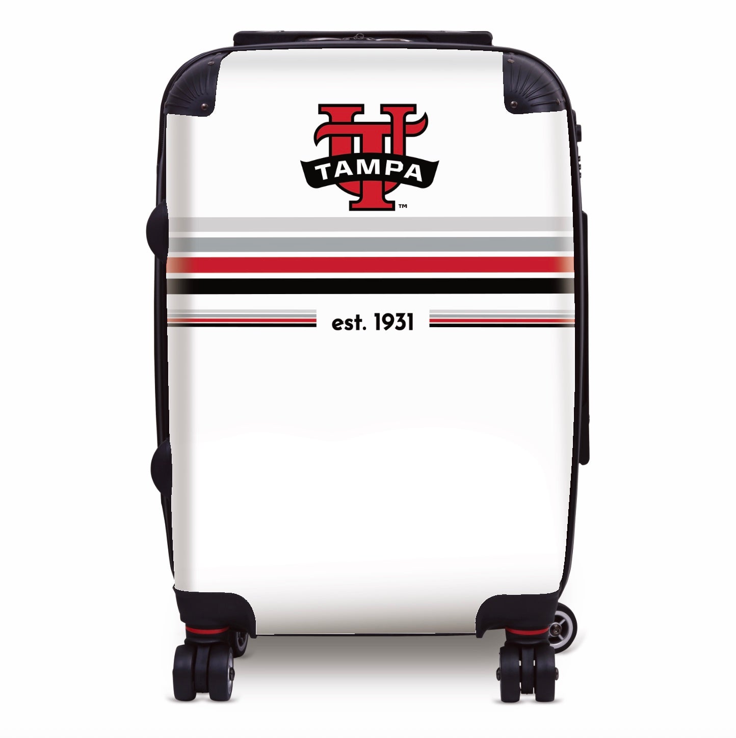 Tampa Spartans Carry-on Luggage - Preppy Stripes Suitcases