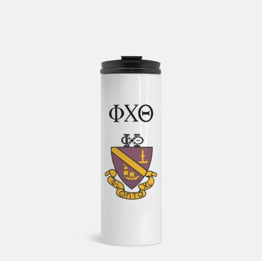Phi Chi Theta Traditional Thermal Tumbler 16 oz. White Drinkware