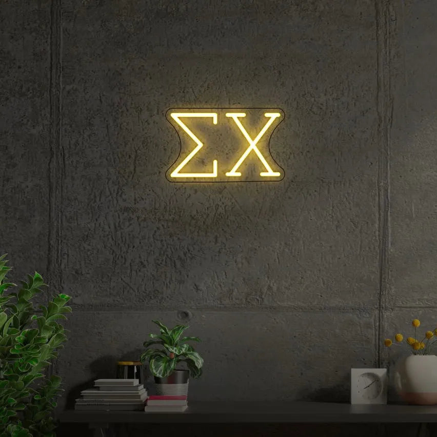 Sigma Chi LED Neon Sign w/ Dimmer Medium Neon Signs
