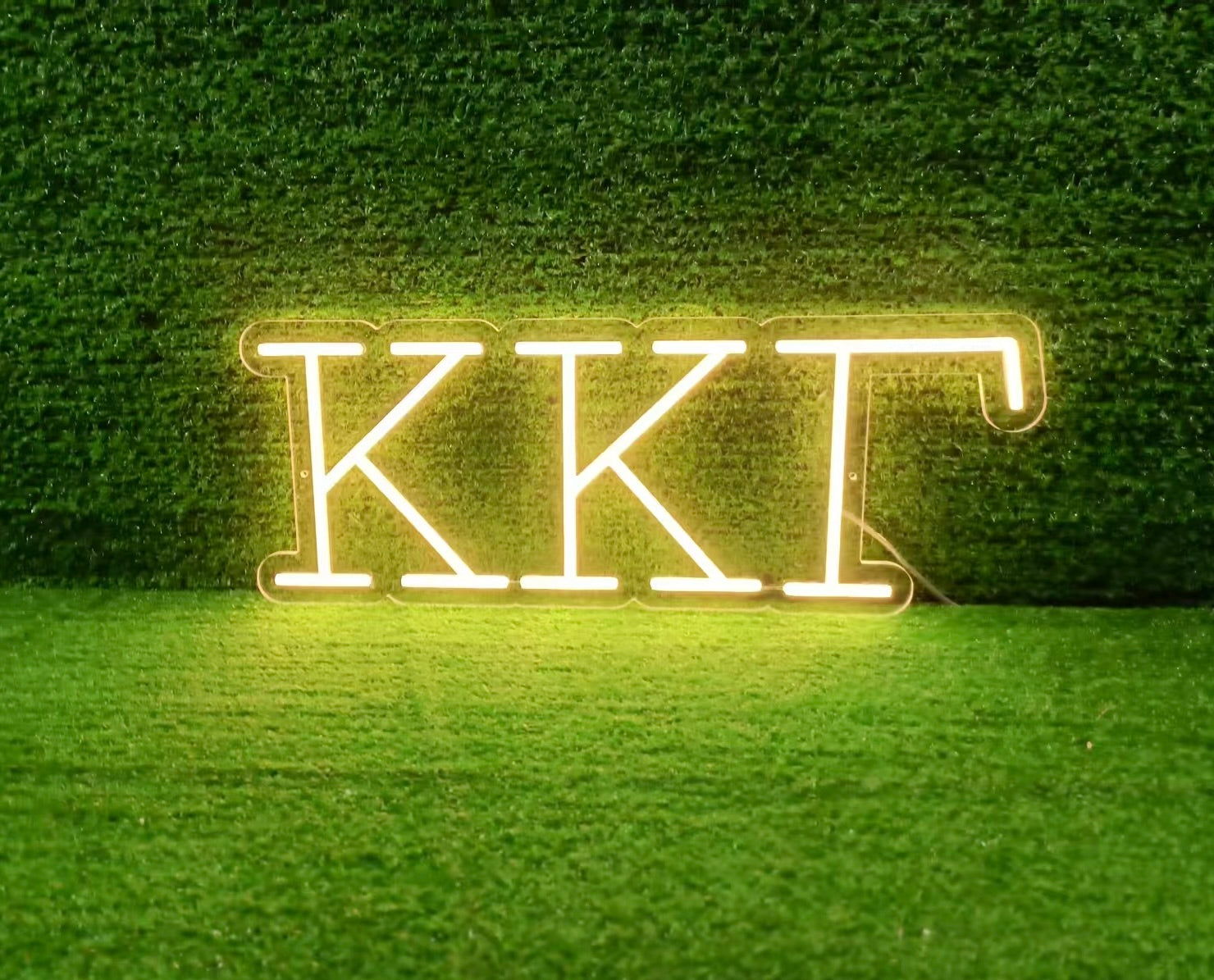 Kappa Kappa Gamma Greek Letters Neon Sign