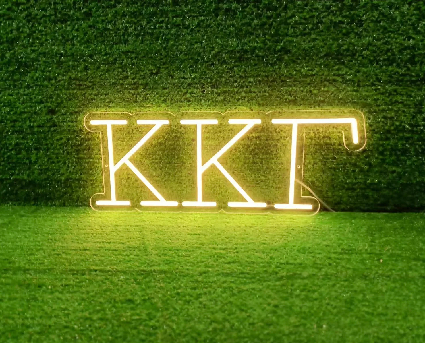Kappa Kappa Gamma Greek Letters Neon Sign