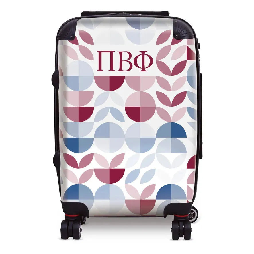 Pi Beta Phi Carry-on Suitcase - Geo Petals Suitcases