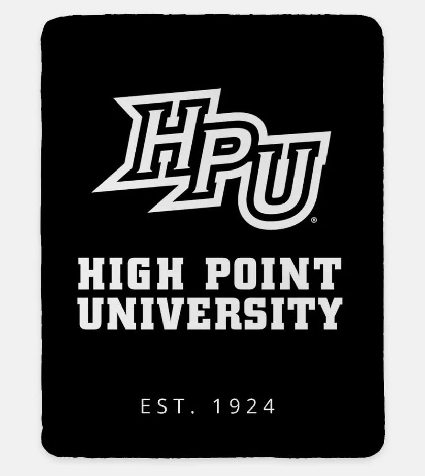 HPU Sherpa Throw Blanket XL 60x80 Black Throw Blankets