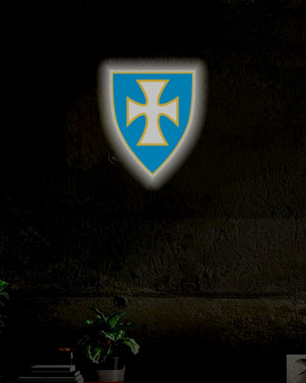Sigma Chi Shield UV LED Neon Sign w/ Dimmer | Dorm Wall Art