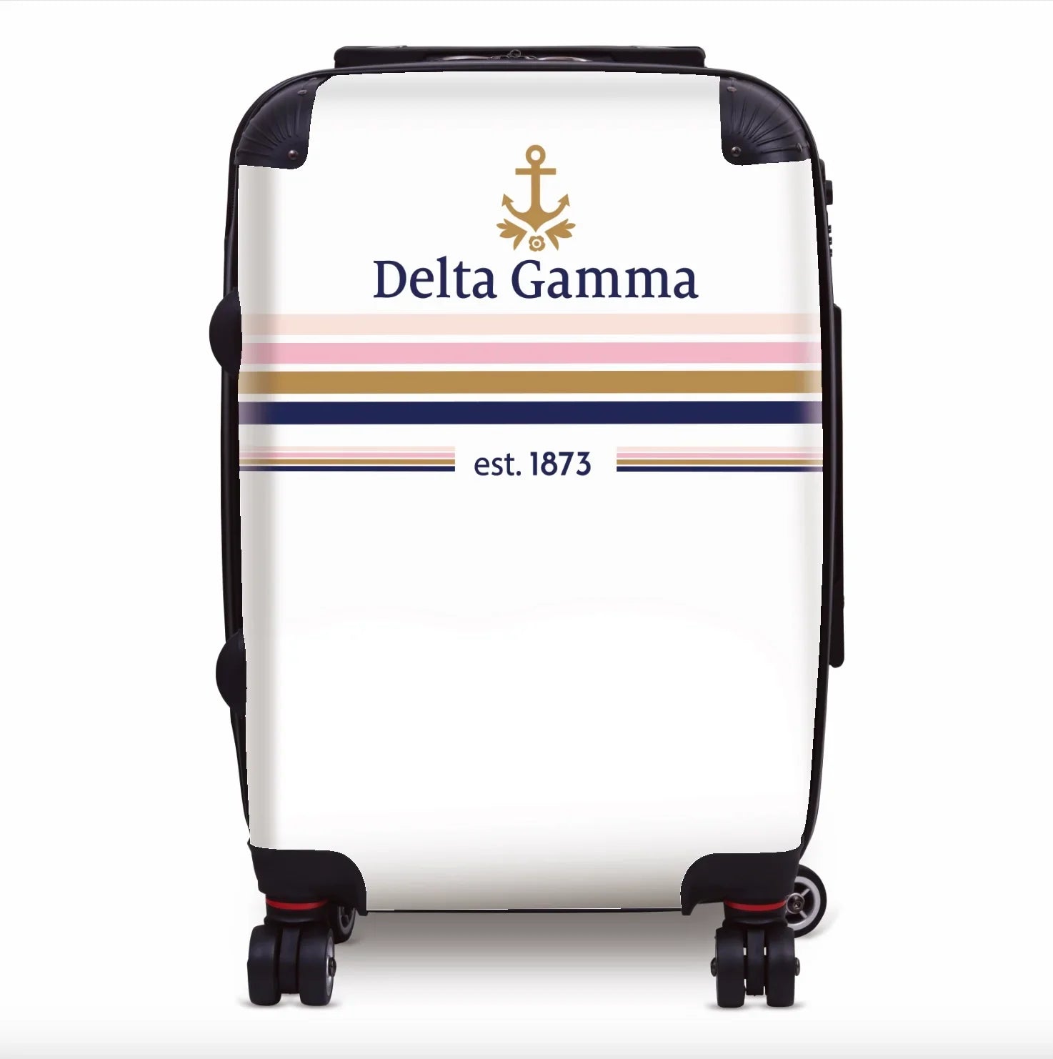 Delta Gamma Carry-on Suitcase - Preppy Stripes Suitcases