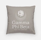 Gamma Phi Beta 18" Traditional Throw Pillow Cover A La Mode Pillow Covers