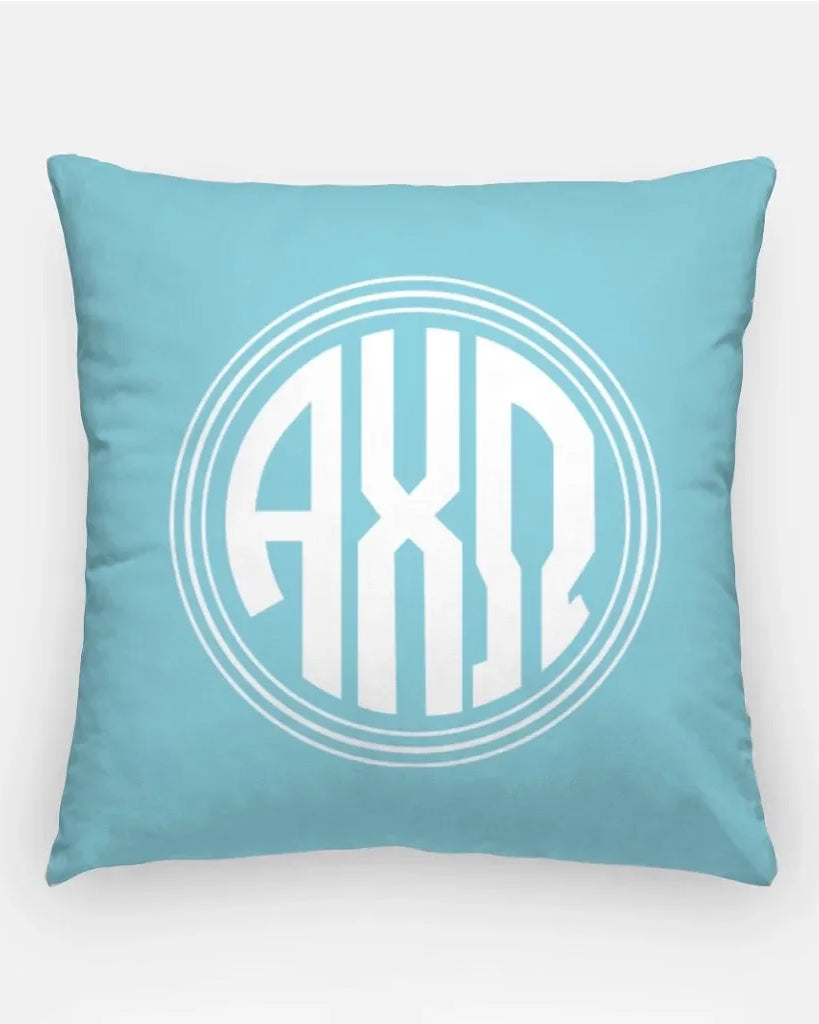 Alpha Chi 18" Monogram Throw Pillow Cover Olympus Pillow Covers