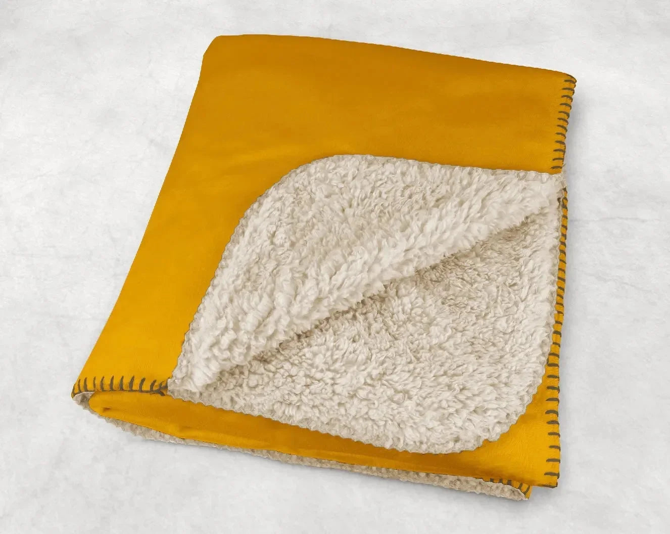 Phi Chi Theta XL 60x80 Sherpa Blanket - Gold Throw Blankets