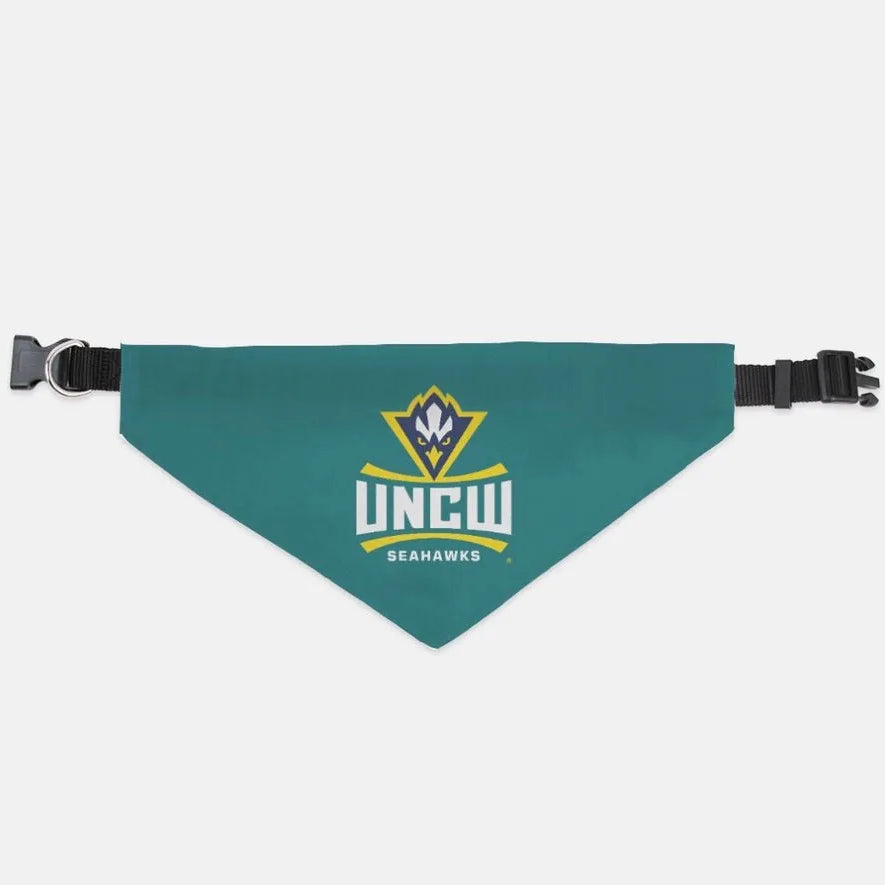 UNCW Pet Bandana - Teal Large Pet Bandanas