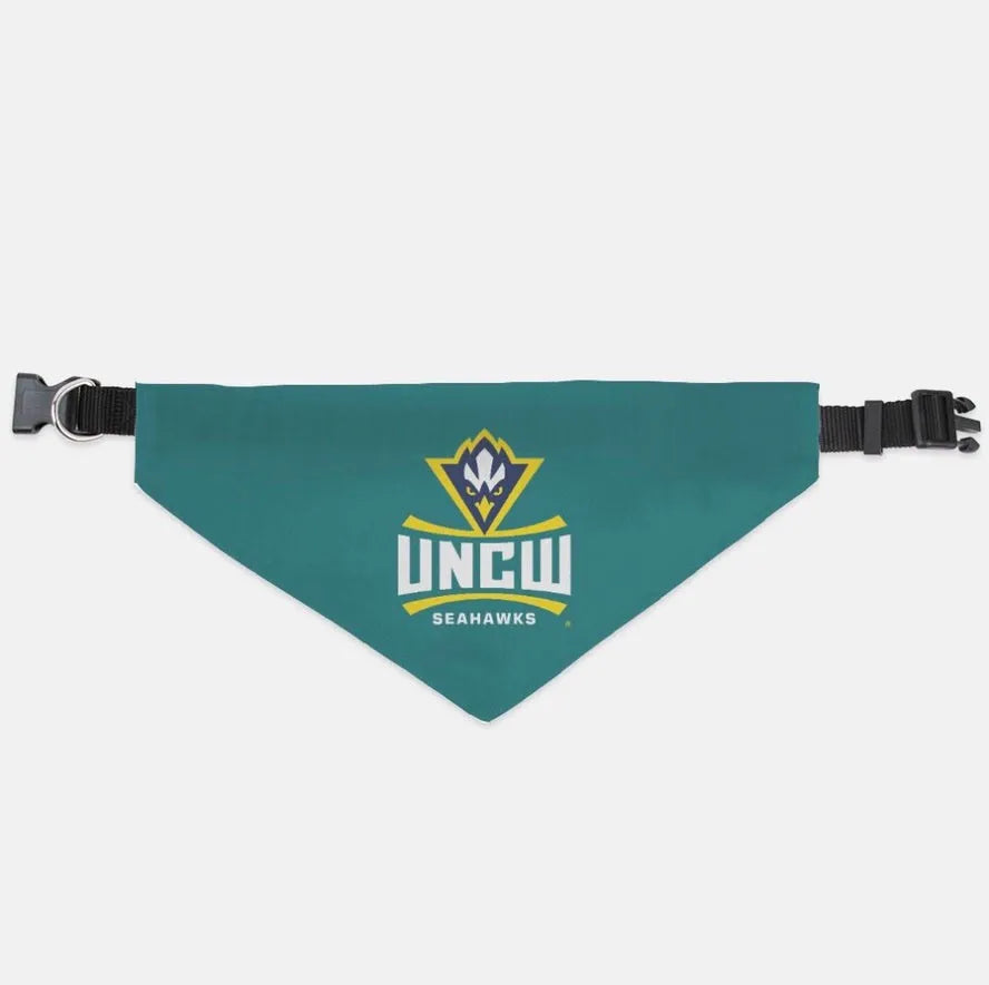 UNCW Pet Bandana - Teal Large Pet Bandanas