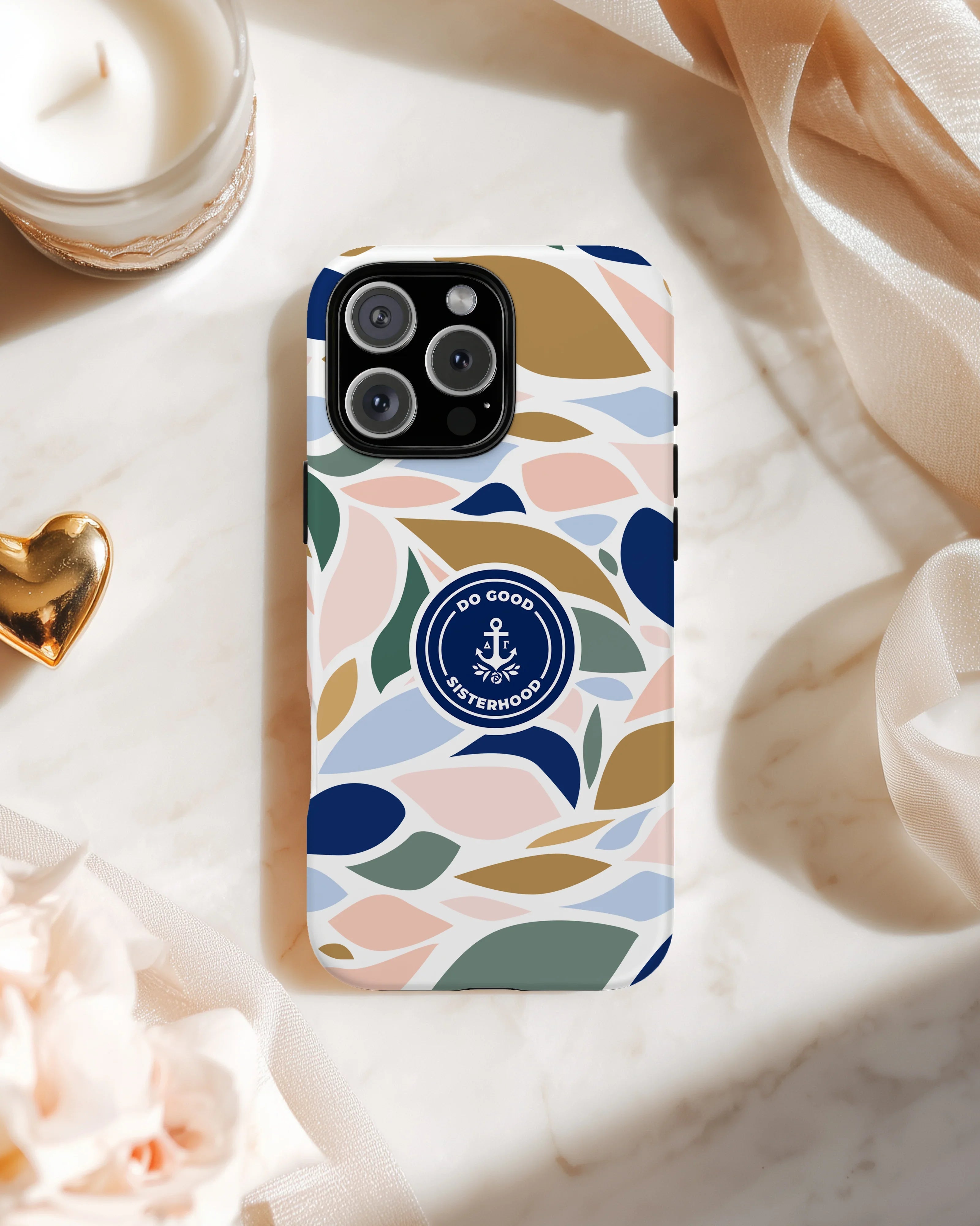Delta Gamma iPhone Mobile Phone Case - Flat Leaf | DG Gift