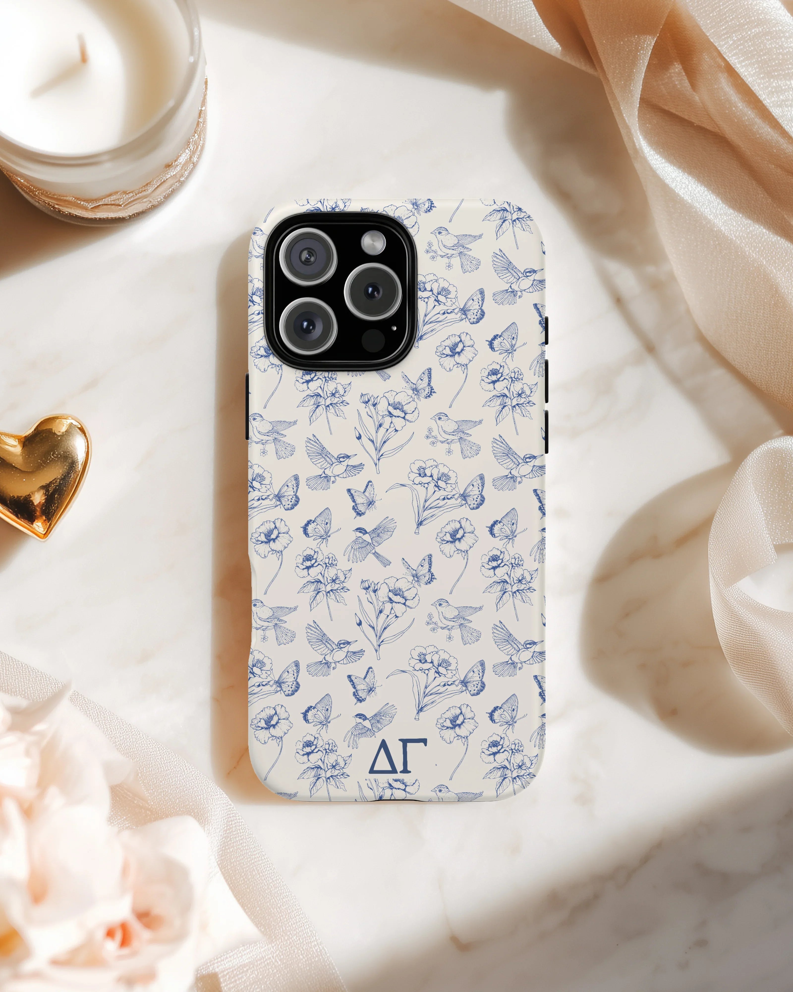 Delta Gamma iPhone Mobile Phone Case Vintage Floral | Gifts