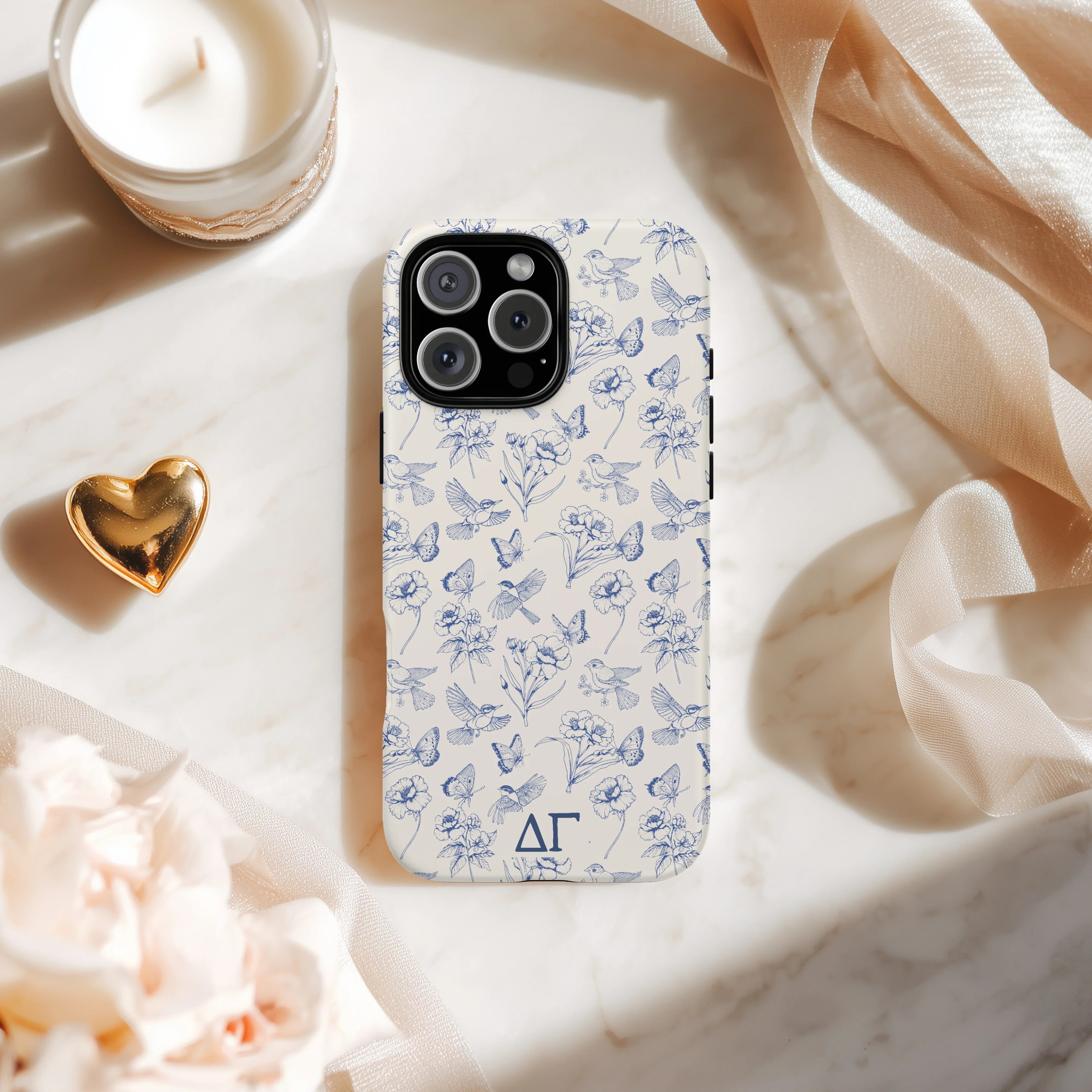 Delta Gamma iPhone Mobile Phone Case Vintage Floral | Gifts