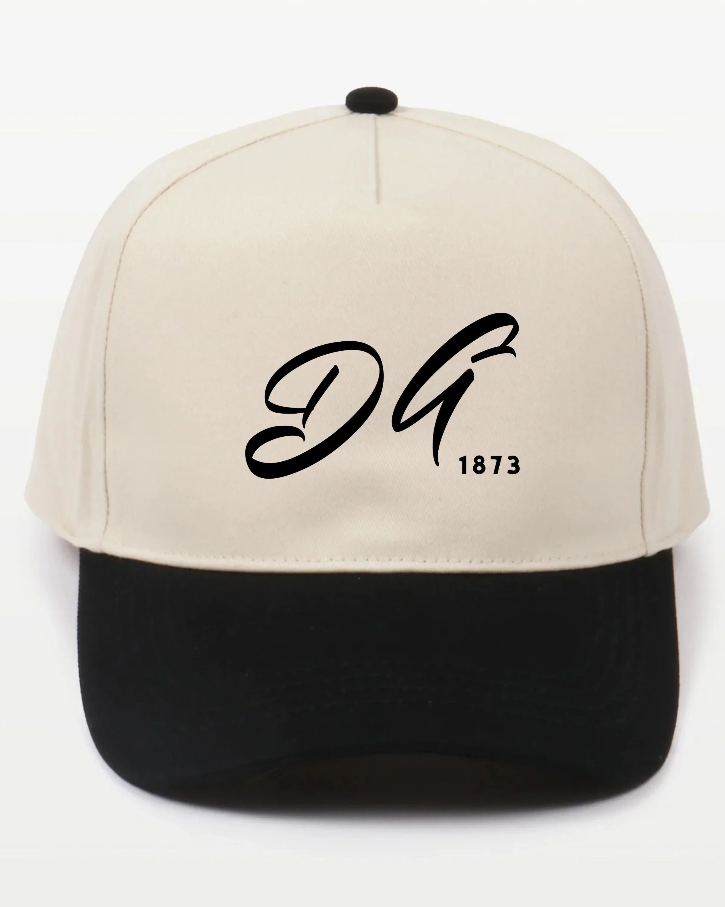 DG Embroidered Two-Tone Baseball Cap - Script 1873 | Delta Gamma Gifts
