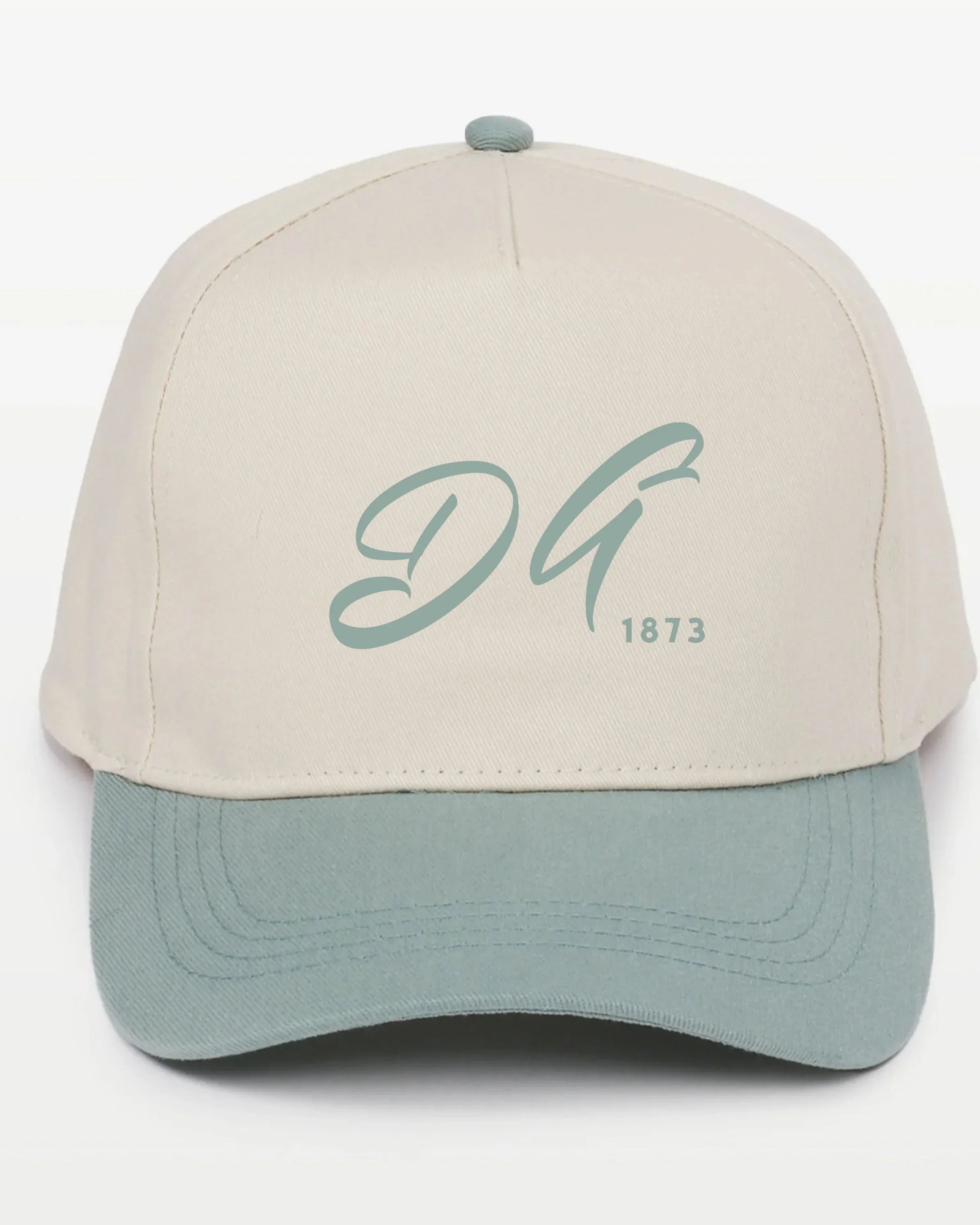 DG Embroidered Two-Tone Baseball Cap - Script 1873 | Delta Gamma Gifts