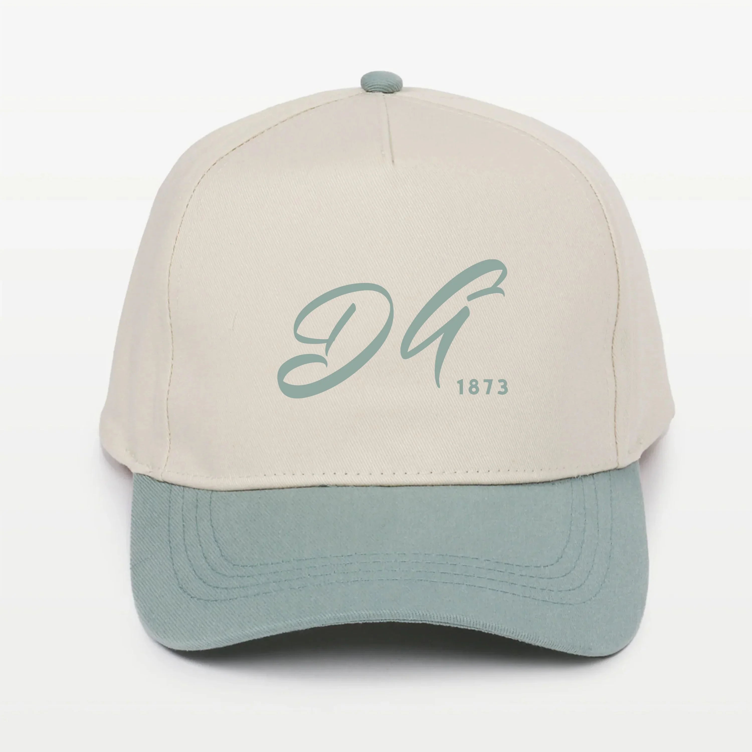 DG Embroidered Two-Tone Baseball Cap - Script 1873 | Delta Gamma Gifts
