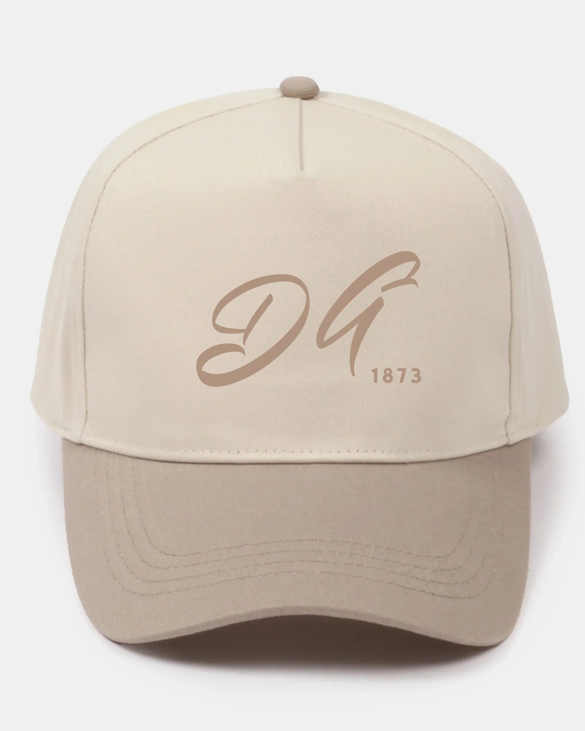 DG Embroidered Two-Tone Baseball Cap - Script 1873 | Delta Gamma Gifts