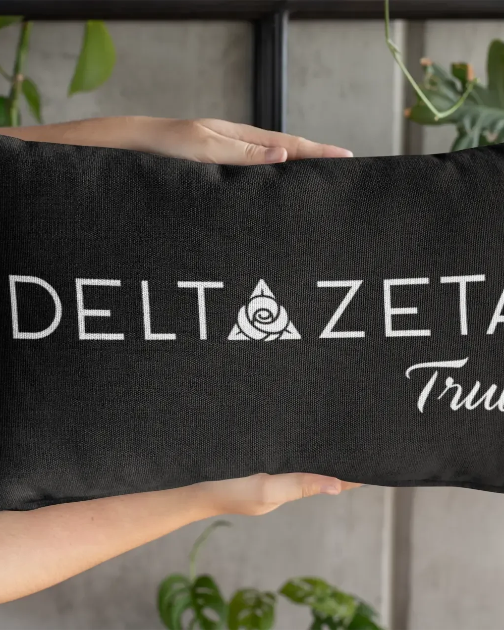 Delta Zeta Traditional Lumbar Pillow Cover - Knockout Pillow Covers
