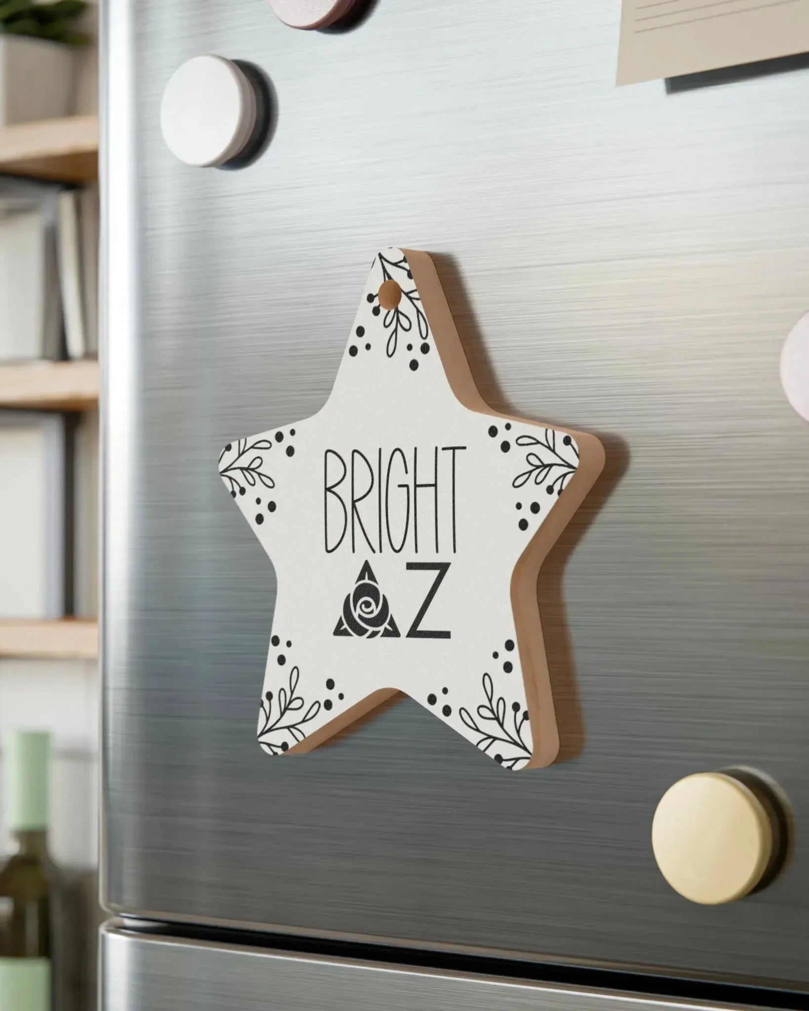 Delta Zeta Wood Christmas Ornaments / Magnets (Set of 3) Holiday Ornaments