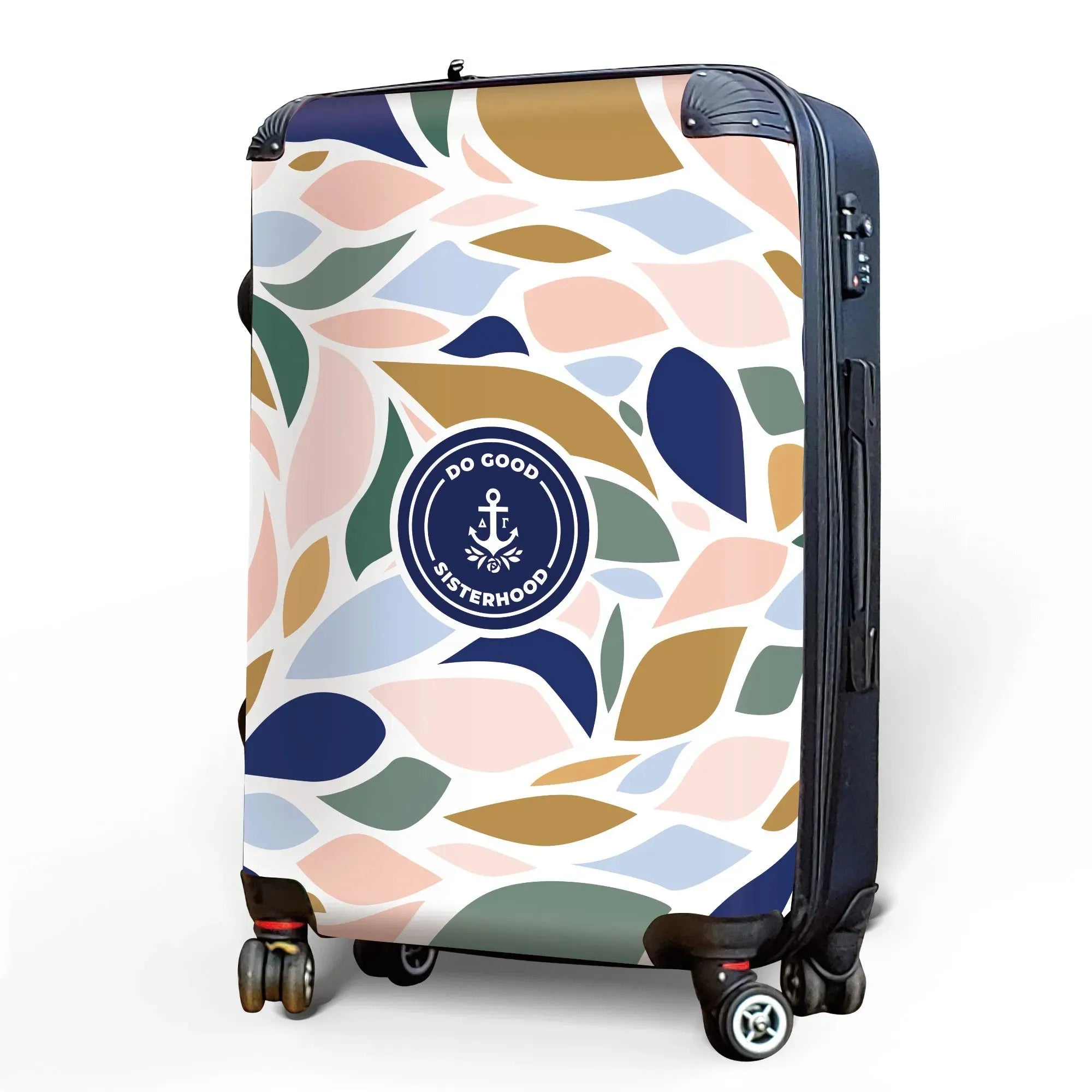 Delta Gamma Carry-on Suitcase - Flat Leaf Pattern Suitcases