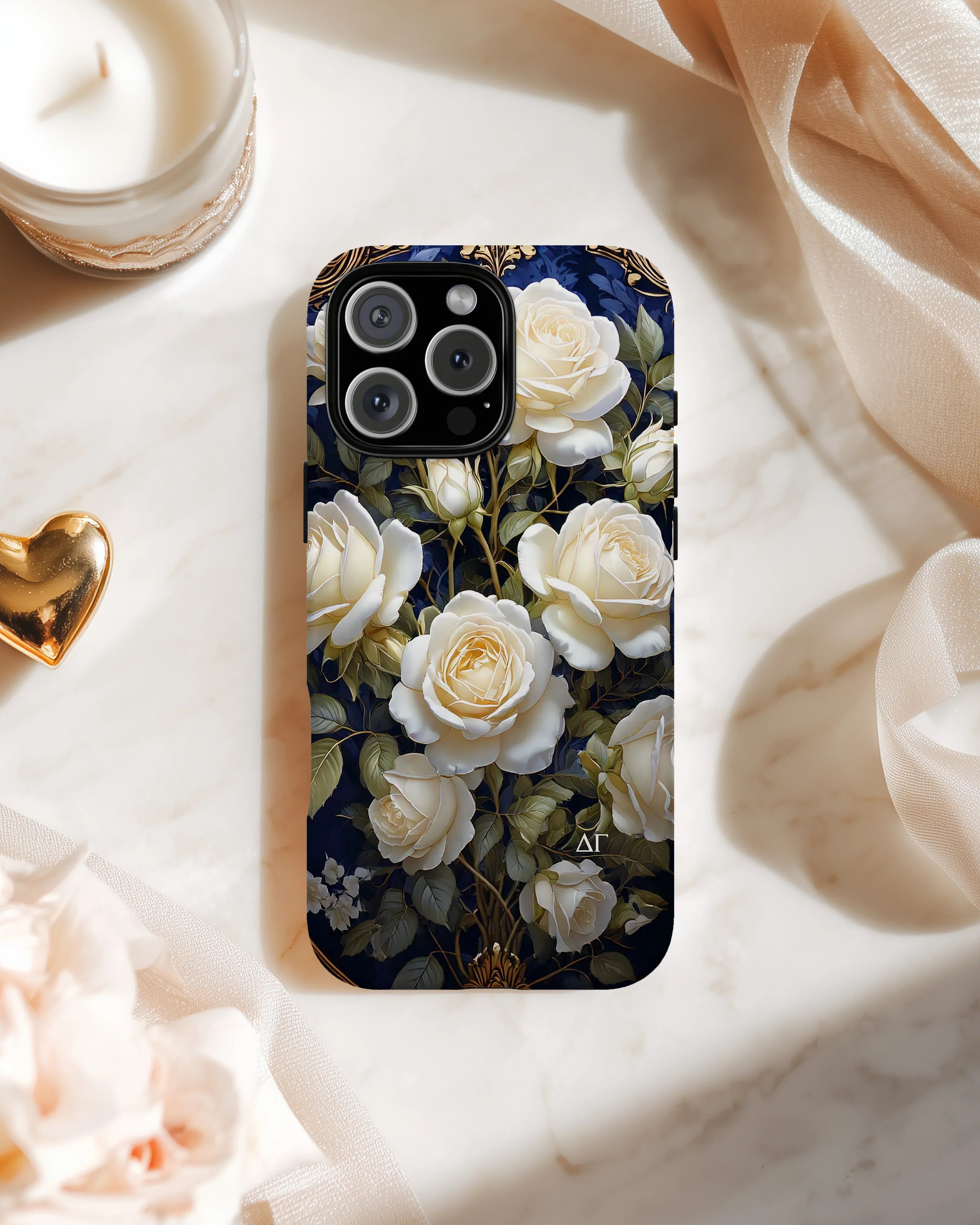 Delta Gamma iPhone Mobile Phone Case - Roses | DG Gifts