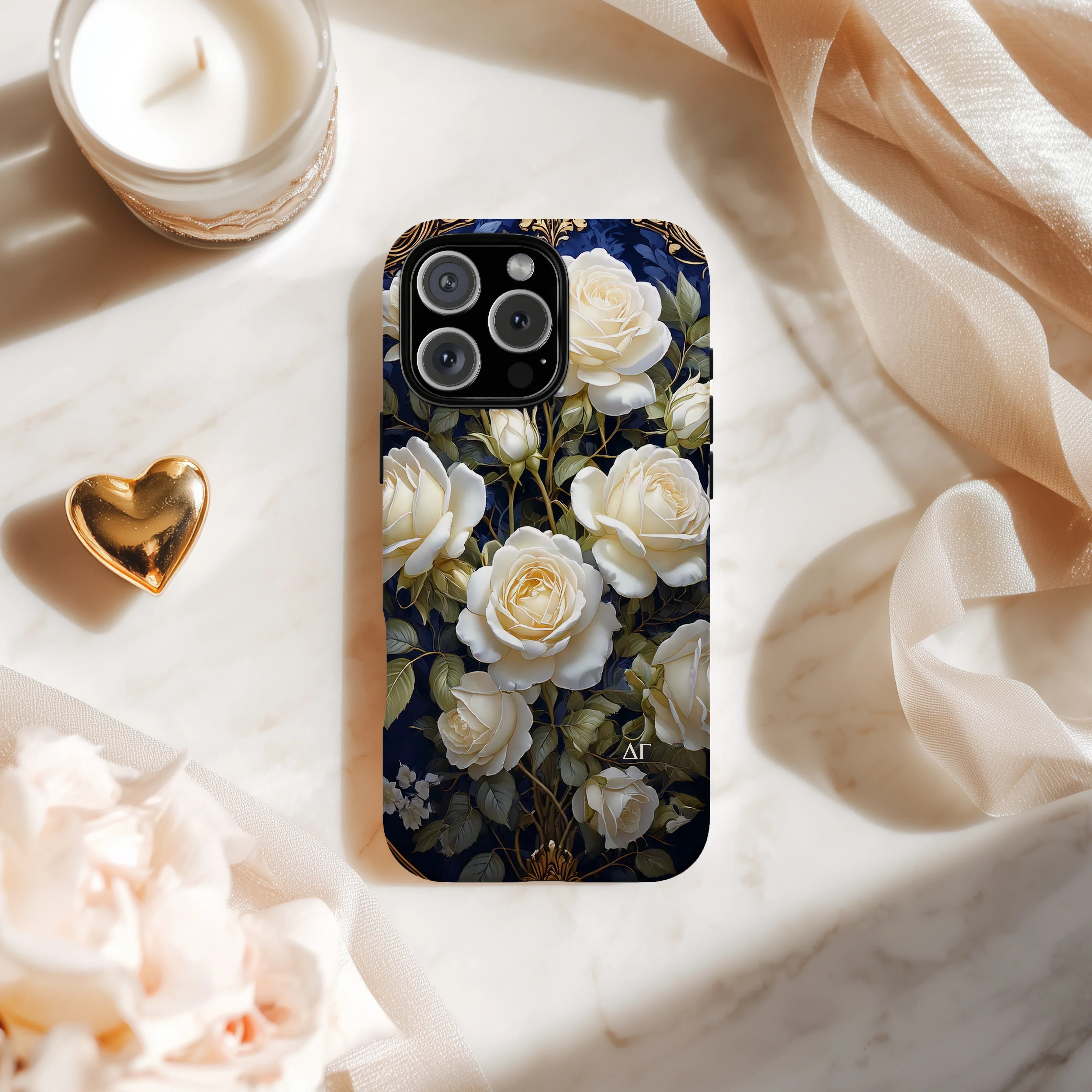 Delta Gamma iPhone Mobile Phone Case - Roses | DG Gifts