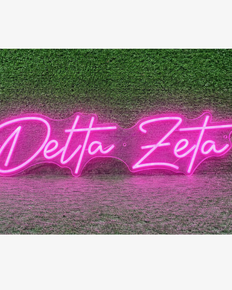 Delta Zeta LED Neon Sign w/ Dimmer | DZ Dorm Wall Art | Custom Gifts