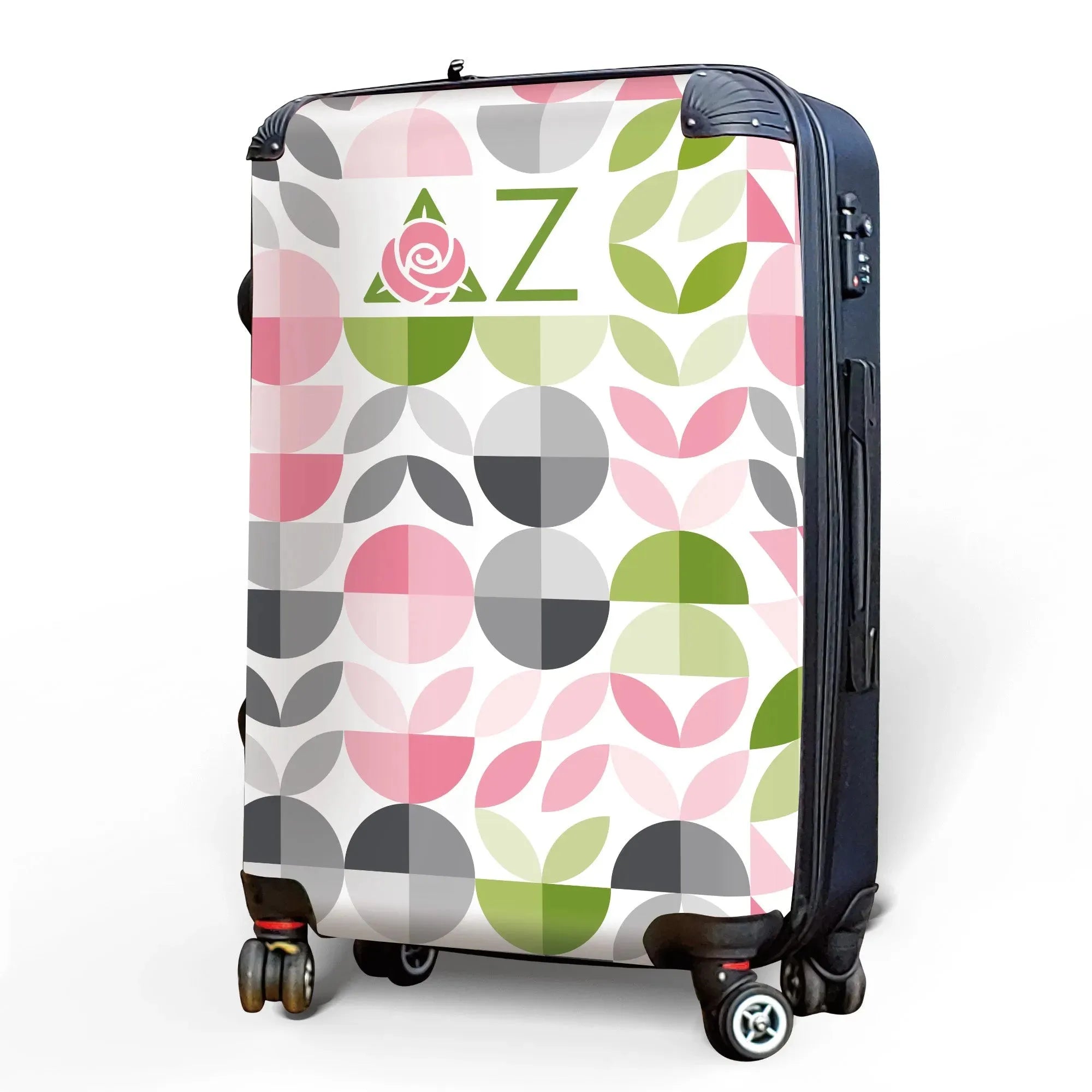 Delta Zeta Carry-on Suitcase - Geo Petals Suitcases