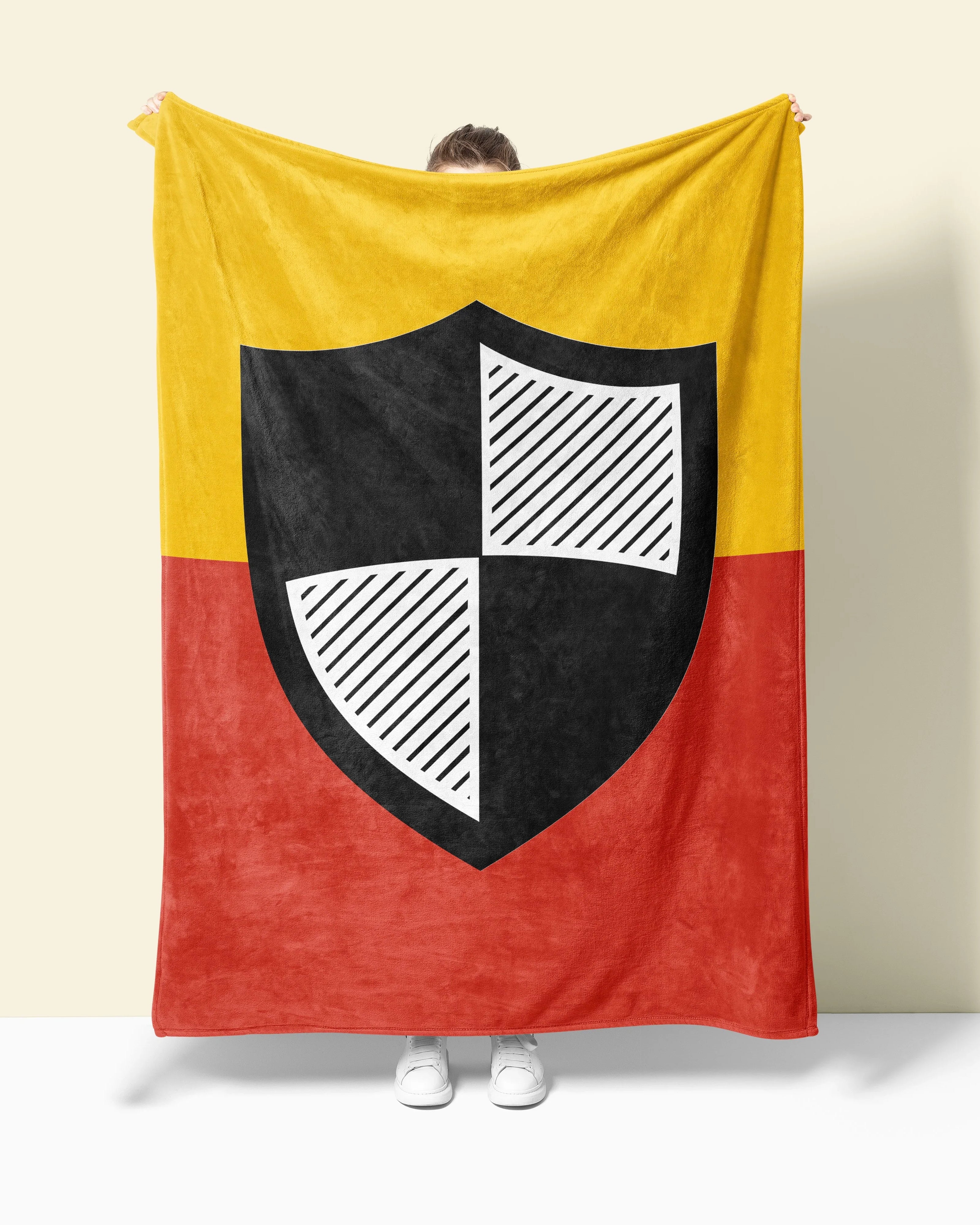 Delta Chi Sherpa Blanket XL 60" x 80 - Shield Color Block | D-Chi Gift…