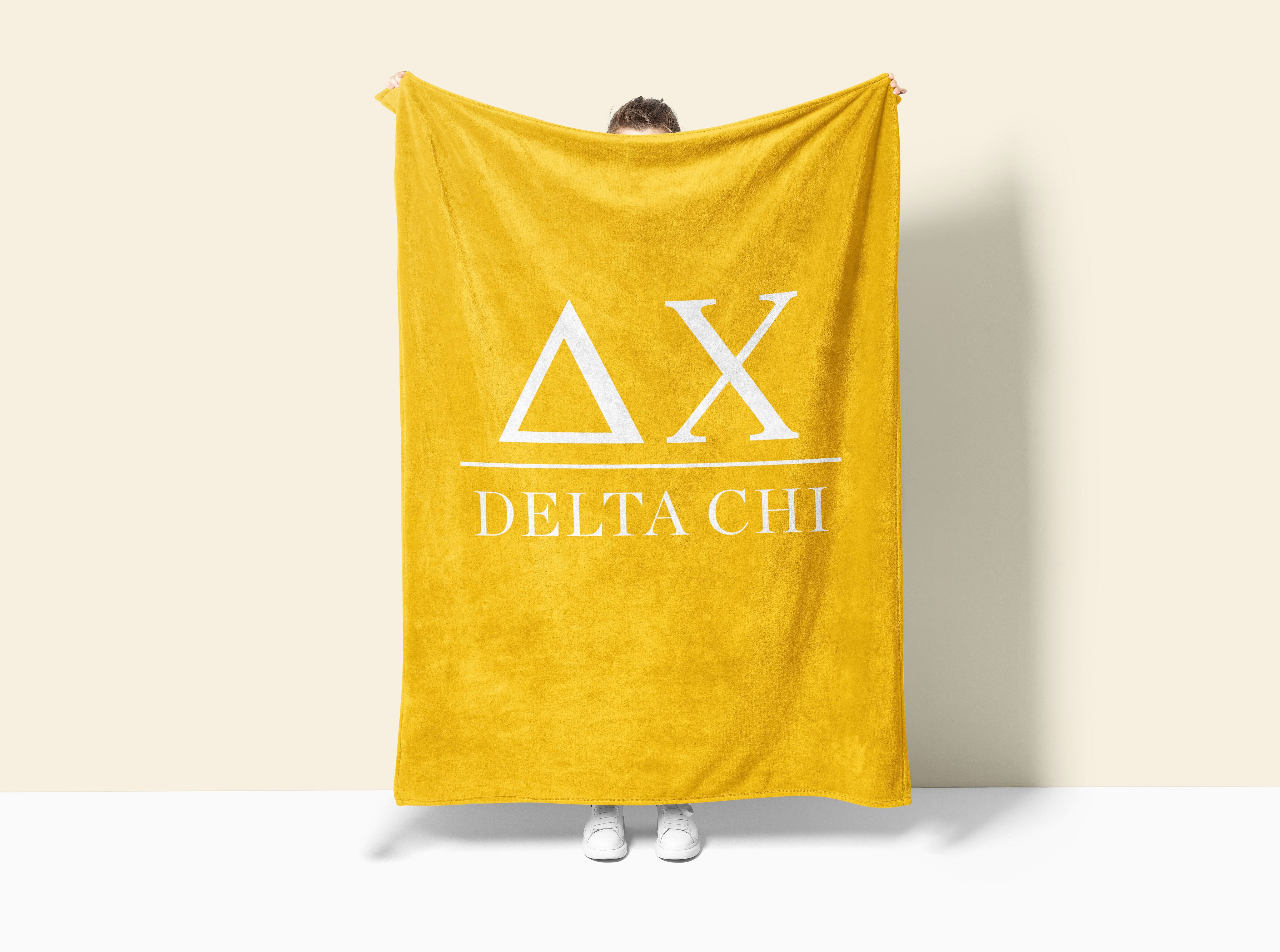 Delta Chi Sherpa Blanket XL 60x80 | D-Chi Fraternity Merch