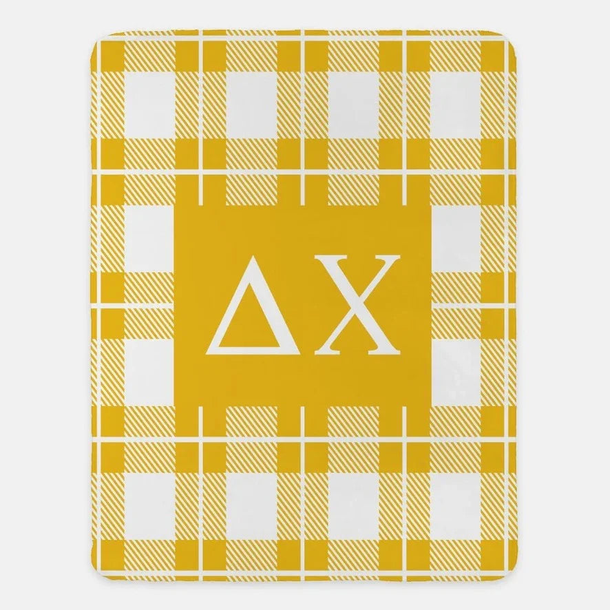 Delta Chi XL 60x80 Blanket - Plaid | D-Chi Fraternity Merch | Gifts