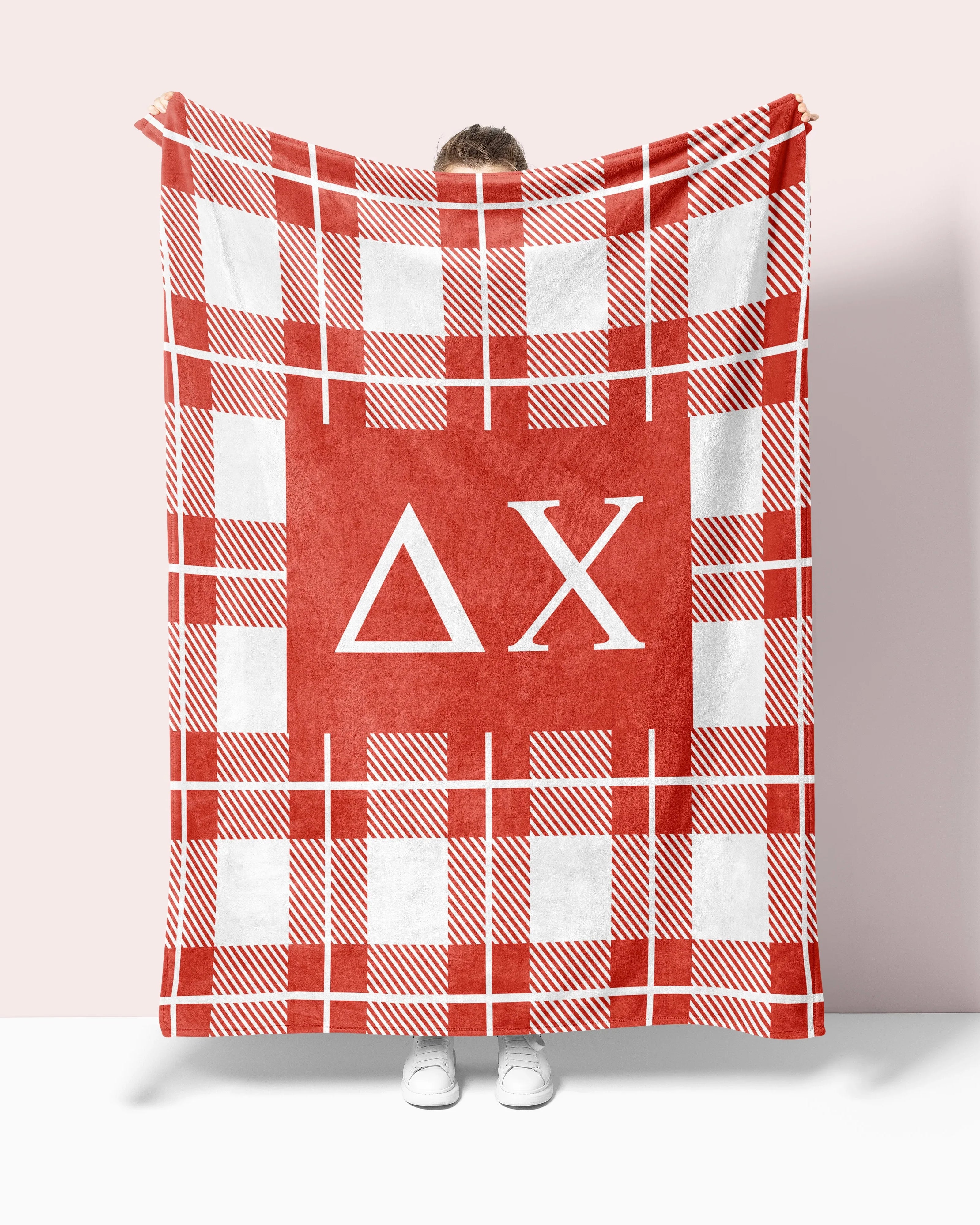 Delta Chi XL 60x80 Blanket - Plaid | D-Chi Fraternity Merch | Gifts