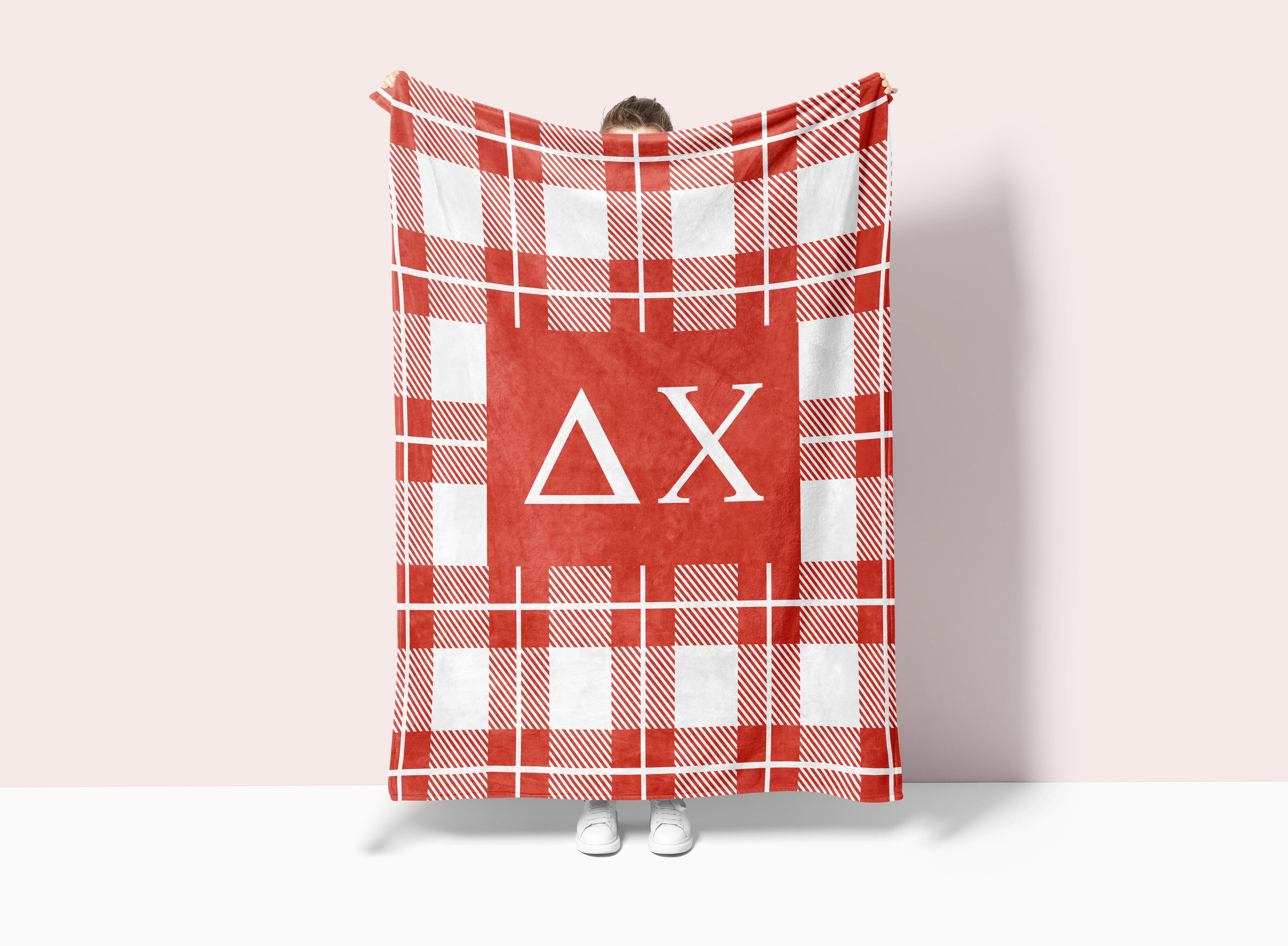 Delta Chi XL 60x80 Blanket - Plaid | D-Chi Fraternity Merch | Gifts