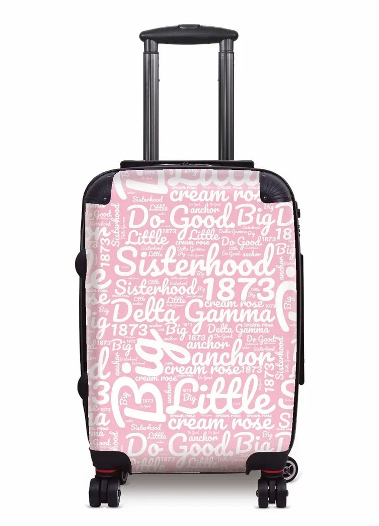 Delta Gamma Carry-on Suitcase - Expression Art Pink