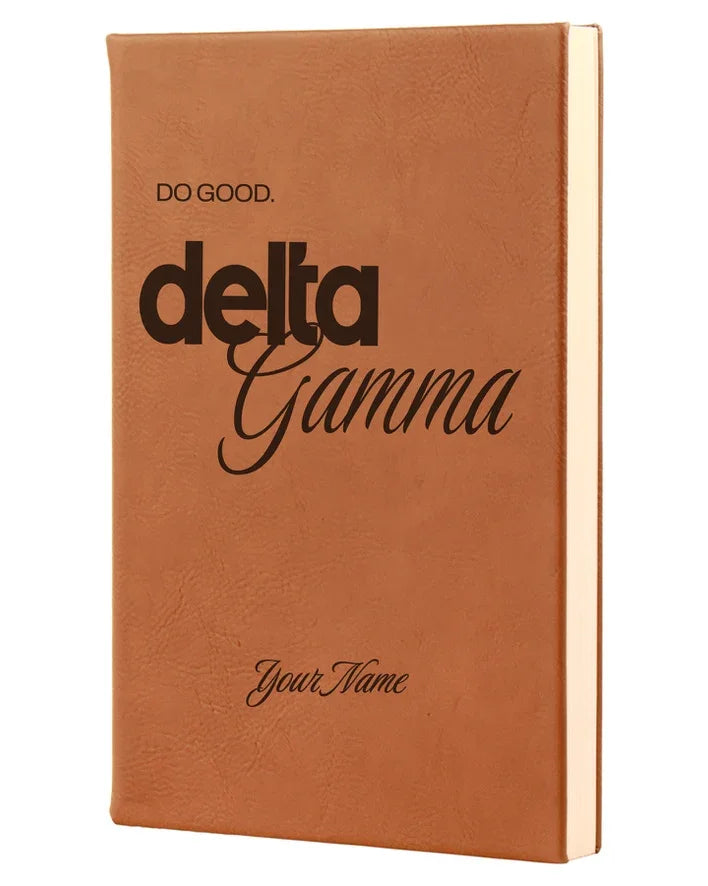 Delta Gamma Personalized Leatherette Notebook | DG