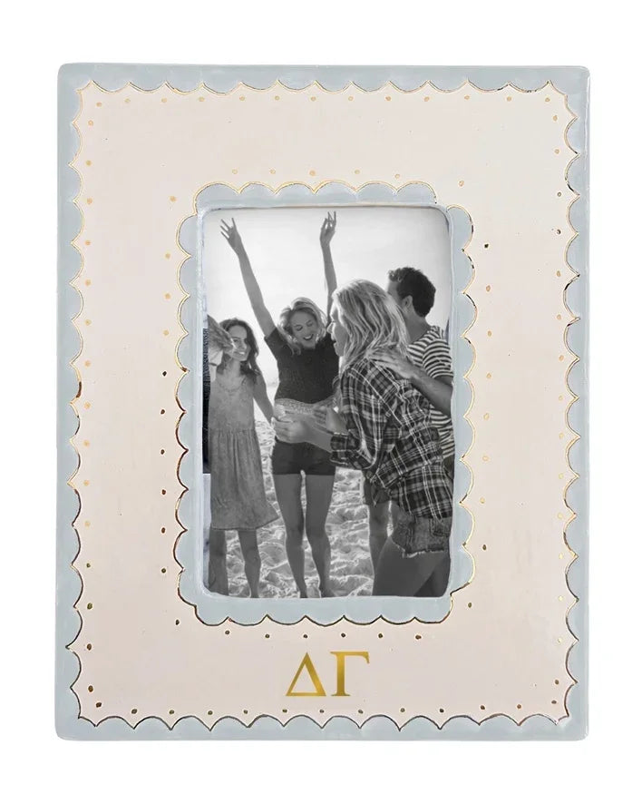 Delta Gamma Scallop Picture Frame | DG Big Little Sister Keepsake