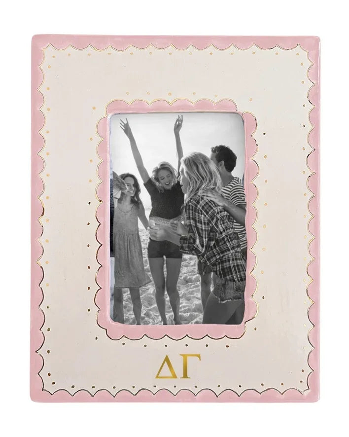 Delta Gamma Scallop Picture Frame | DG Big Little Sister Keepsake