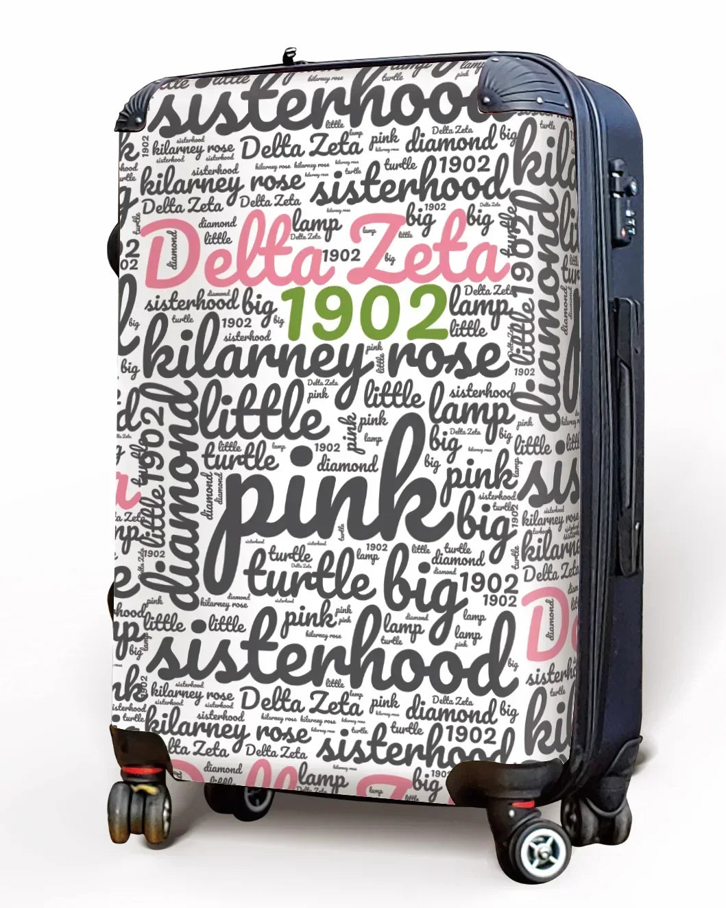 Delta Zeta Carry-on Suitcase Luggage - Expression Art Suitcases