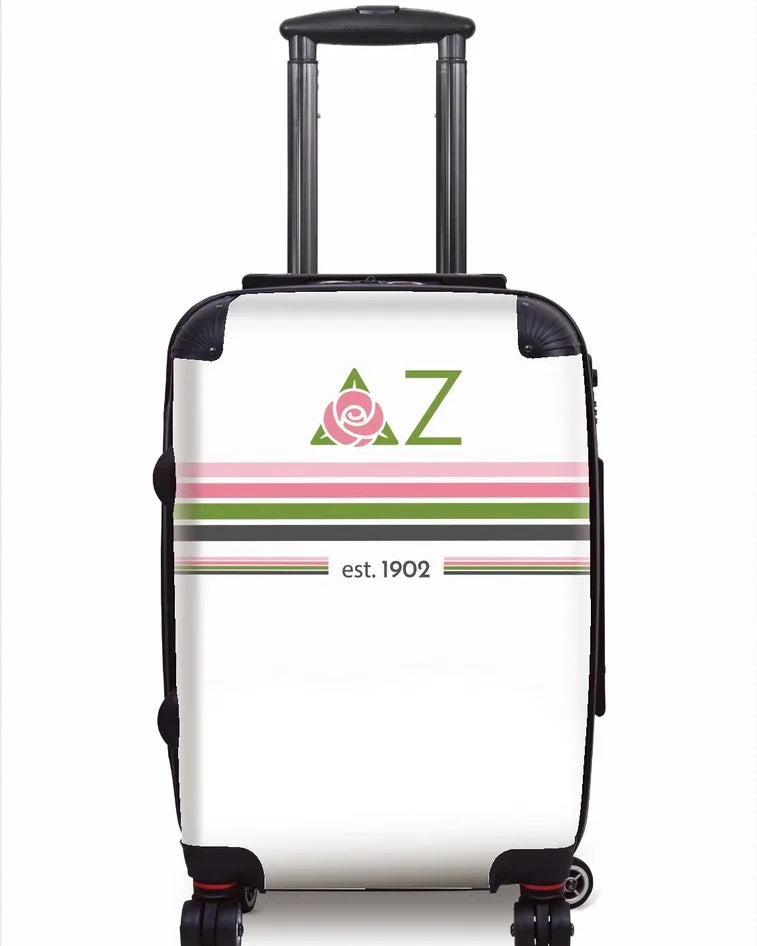 Delta Zeta Carry-on Suitcase Luggage - Preppy Stripes