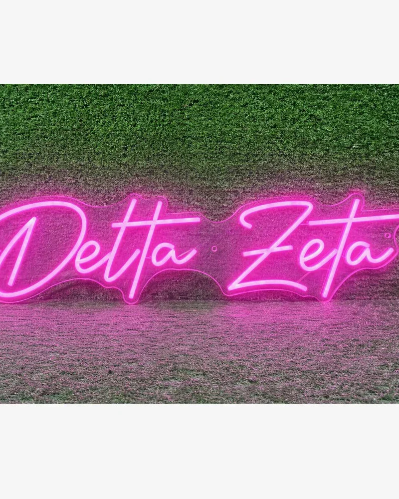 Delta Zeta LED Neon Sign w/ Dimmer | DZ Dorm Wall Art | Custom Gifts