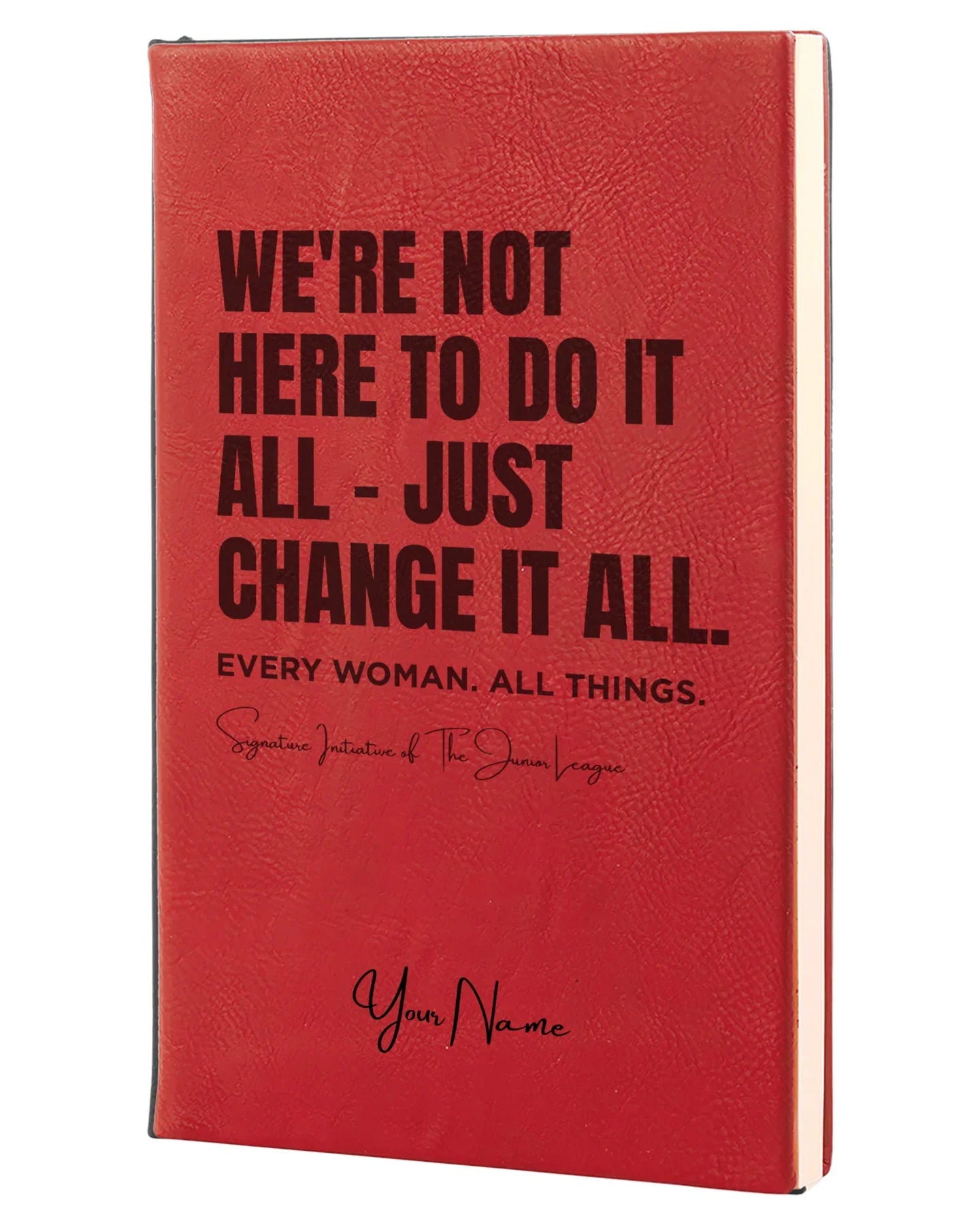 Junior League Personalized Leatherette Journal - Do It All