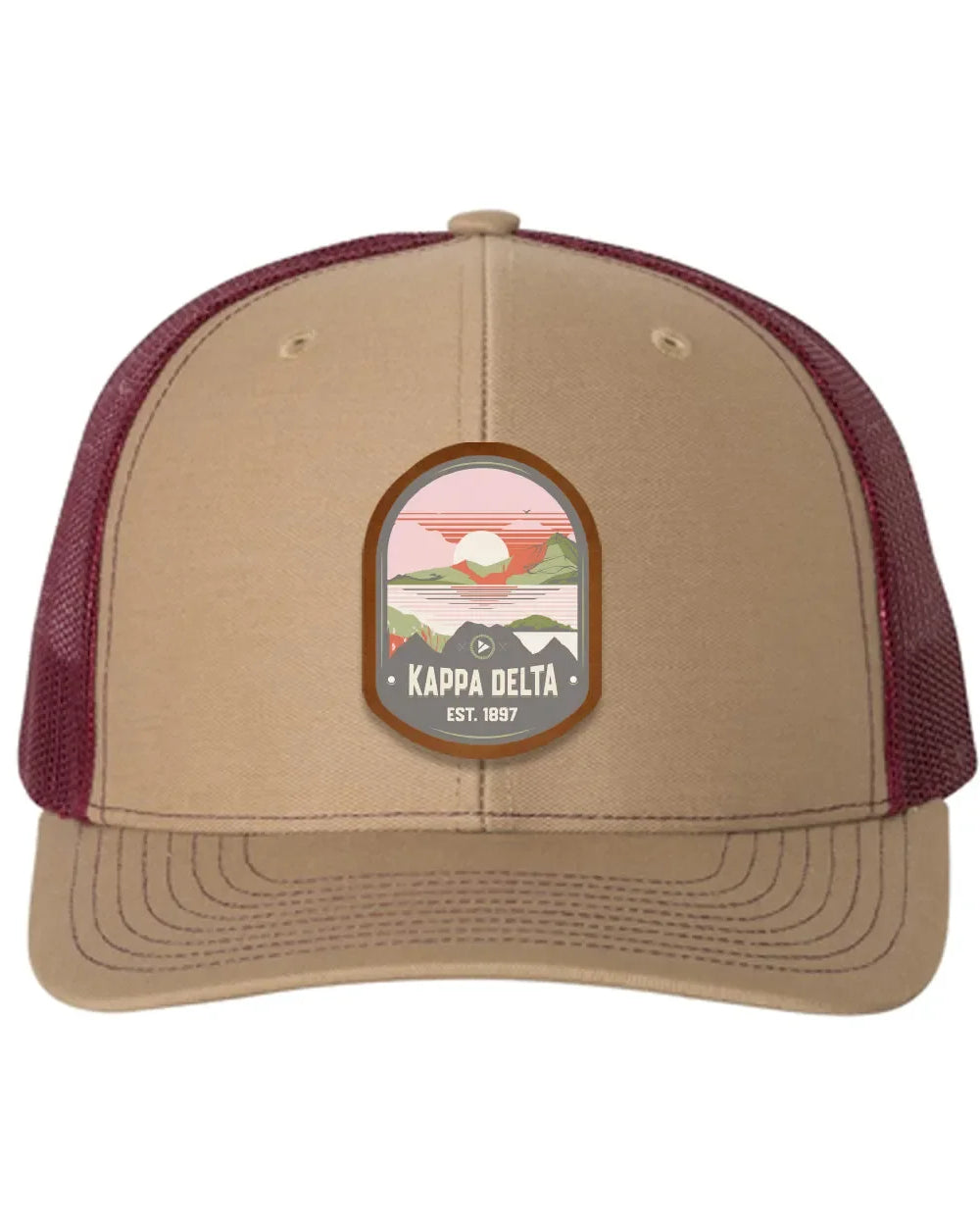 Kappa Delta Richardson 112 UV Print Leatherette Patch Trucker Hat - Ventura Trucker Hat