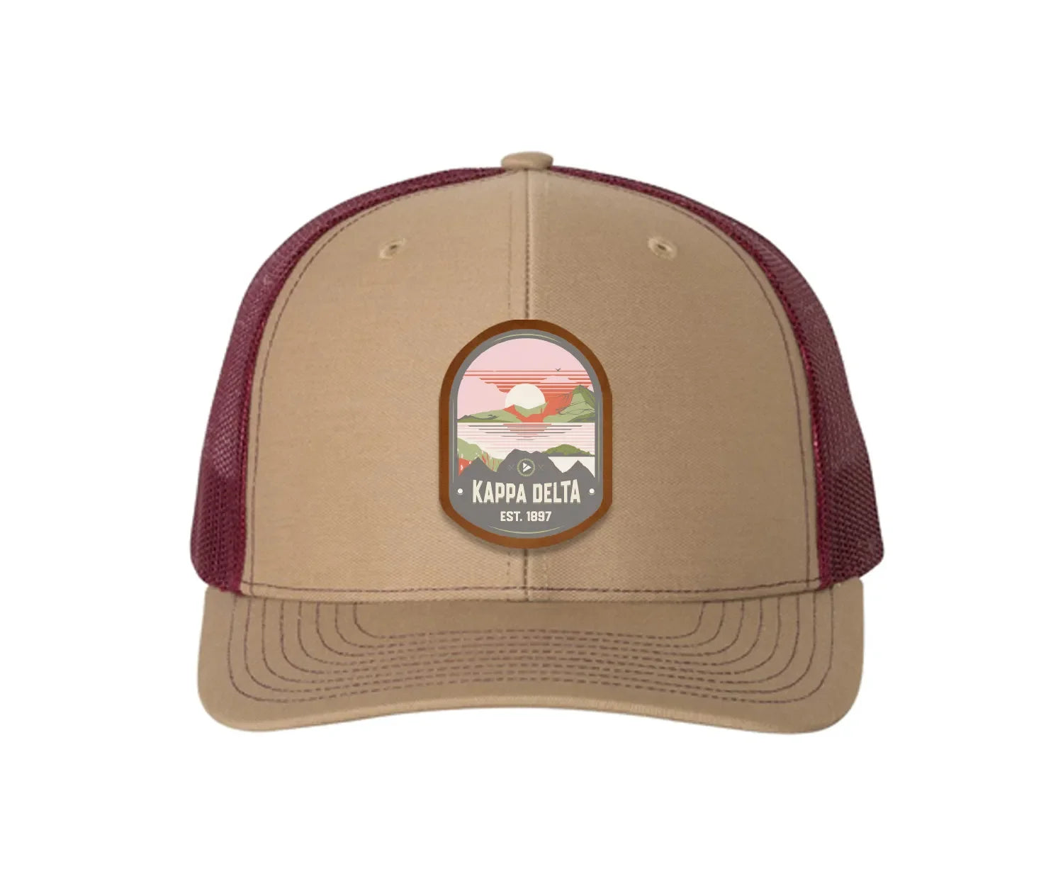 Kappa Delta Richardson 112 UV Print Leatherette Patch Trucker Hat - Ventura Trucker Hat