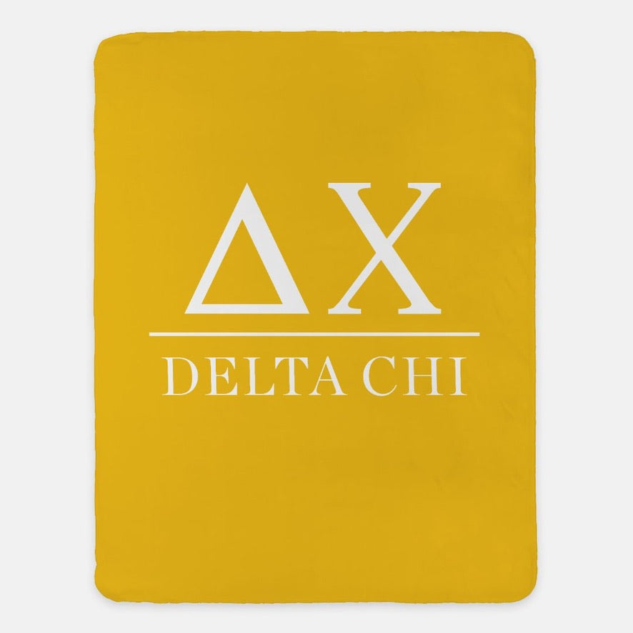 Delta Chi Sherpa Blanket XL 60x80 | D-Chi Fraternity Merch