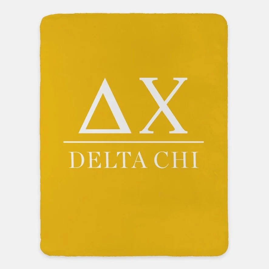 Delta Chi Sherpa Blanket XL 60x80 | D-Chi Fraternity Merch